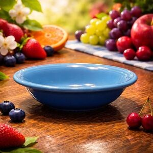 1 Vintage, Fiestaware Fruit Bowl. Retired Color, Peacock, REPLACEMENT PIECE. GMC